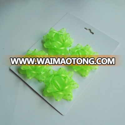 High Quality Gift Wrap Self Adhesive Organza Ribbon Bow